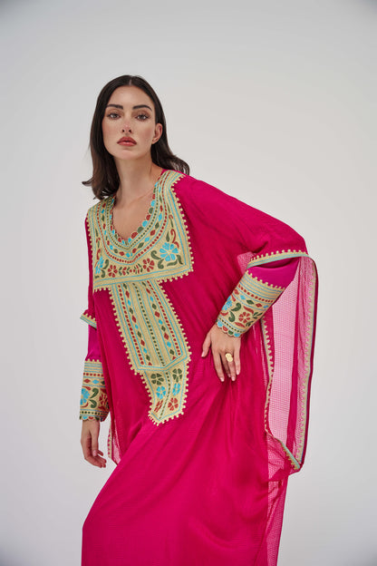 ثوب بو قفص و كندورة حرير أرماني